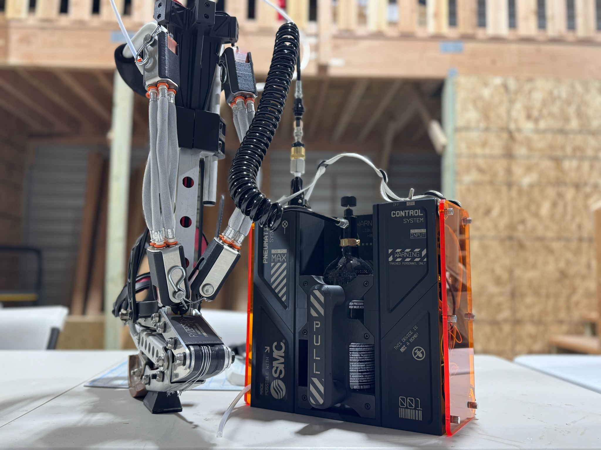 Delta Robotics Ryzer exoskeleton and control system