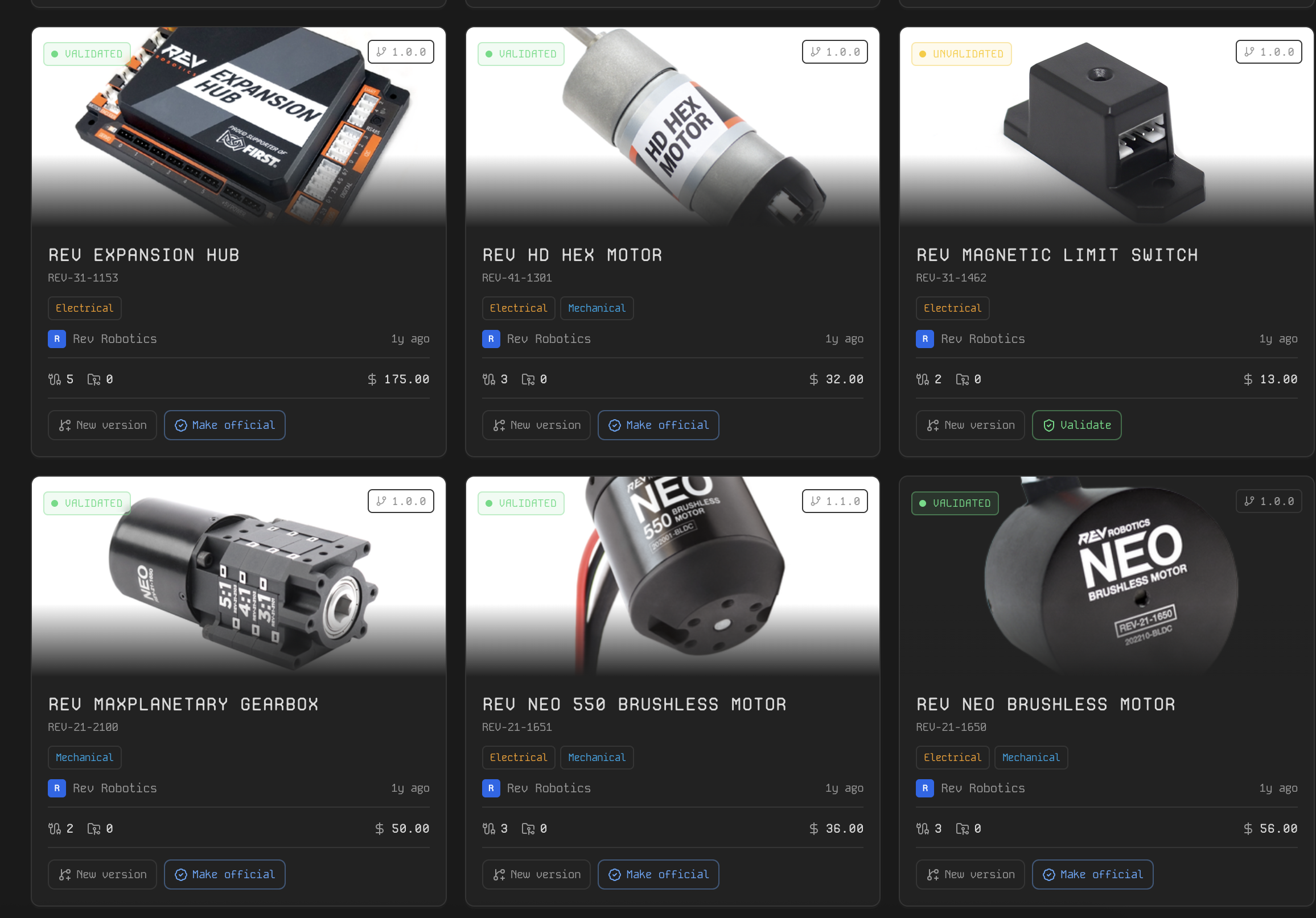Parts Library